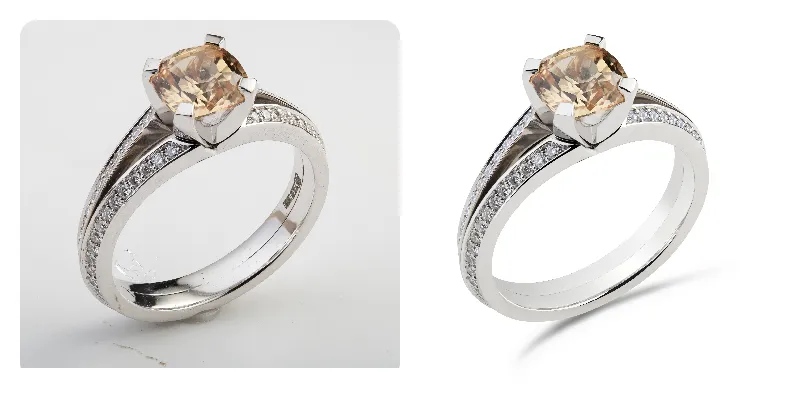 ring image - before after