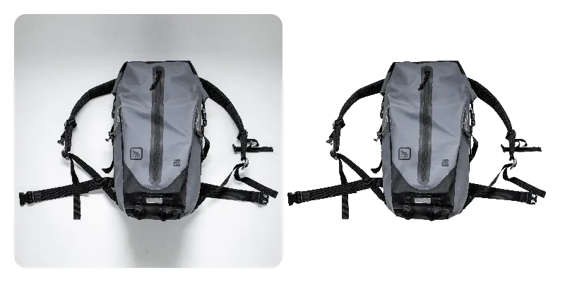 Bag before after